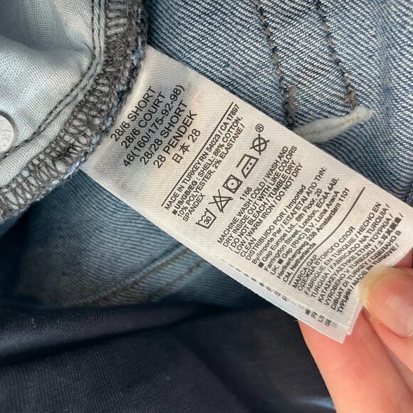 GAP Maternity Full Panel Girlfriend Jeans - medium wash - 28S - Picture 9 of 10